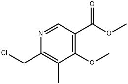 6-(ChloroMethyl)-4-Methoxy-5-Methyl-nicotinic Acid Methyl Ester Struktur