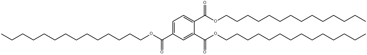 1,2,4-Benzenetricarboxylic acid tritetradecyl ester Struktur