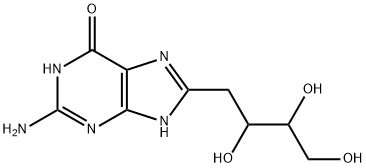 8-(2,3,4-trihydroxybutyl)guanine Struktur