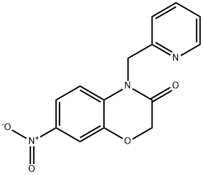 7-NITRO-4-(PYRIDINE-2-YLMETHYL)-1,4-BENZOXAZIN-3(4H)-ONE Struktur