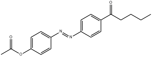 [4-(4-pentanoylphenyl)diazenylphenyl] acetate Struktur