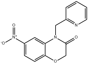 6-NITRO-4-(PYRIDINE-2-YLMETHYL)-1,4-BENZOXAZIN-3(4H)-ONE Struktur