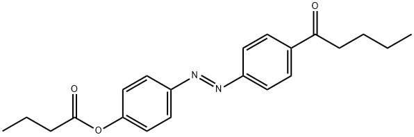 [4-(4-pentanoylphenyl)diazenylphenyl] butanoate Struktur