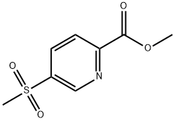 Methyl 5-(Methylsulfonyl)pyridine-2-carboxylate Struktur