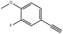 4-ETHYNYL-2-FLUORO-1-METHOXY-BENZENE Struktur