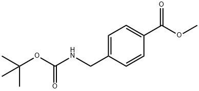 METHYL 4-((TERT-BUTOXYCARBONYLAMINO)METHYL)BENZOATE Struktur