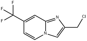 IMidazo[1,2-a]pyridine, 2-(chloroMethyl)-7-(trifluoroMethyl)- Struktur