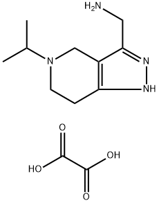 [(5-Isopropyl-4,5,6,7-tetrahydro-1H-pyrazolo-[4,3-c]pyridin-3-yl)methyl]amine oxalate Struktur