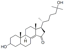 3,25-dihydroxycholest-8(14)-en-15-one Struktur