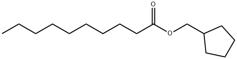 decanoic acid cyclopentyl methyl ester Struktur