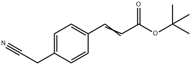 tert-Butyl 4-(Cyanomethyl)cinnamate Struktur