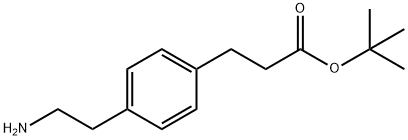 TERT-BUTYL 3-[4-(2-AMINO-ETHYL)-PHENYL]-PROPIONATE Struktur