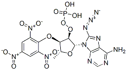 2',3'-O-(2,4,6-trinitrophenyl)-8-azidoadenosine monophosphate Struktur