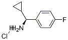 (S)-Cyclopropyl(4-fluorophenyl)MethanaMine hydrochloride Struktur