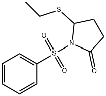 5-(Ethylthio)-1-(phenylsulfonyl)-2-pyrrolidinone Struktur