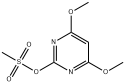 2-Pyrimidinol, 4,6-dimethoxy-, methanesulfonate (ester) (9CI) Struktur