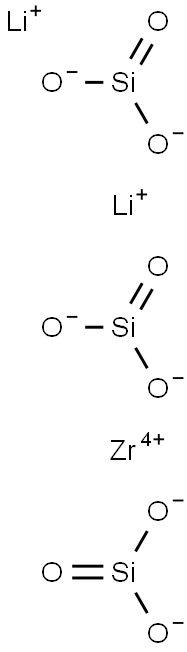 LITHIUM ZIRCONIUM SILICATE Struktur