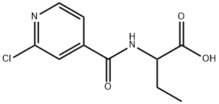 Butanoic  acid,  2-[[(2-chloro-4-pyridinyl)carbonyl]amino]- Struktur