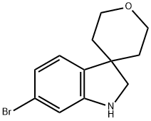 6-BROMO-2',3',5',6'-TETRAHYDROSPIRO[INDOLINE-3,4'-PYRAN] Struktur