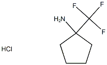 (±)-1-(TrifluoroMethyl)cyclopentanaMine hydrochloride Struktur