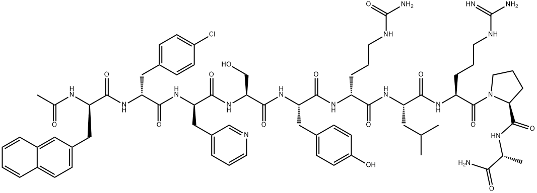 Cetrorelix acetate Structure