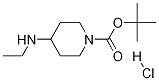 4-ETHYLAMINO-PIPERIDINE-1-CARBOXYLIC ACID TERT-BUTYL ESTER-HCl Struktur