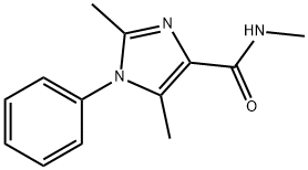 2,5-DIMETHYL-4-METHYLCARBAMOYL-1-PHENYLIMIDAZOLE Struktur