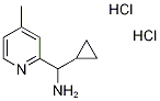 1-cyclopropyl-1-(4-methyl-2-pyridinyl)methanamine(SALTDATA: 2HCl) Struktur