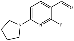 2-Fluoro-6-(pyrrolidin-1-yl)nicotinaldehyde Struktur