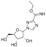 ethyl 1-ribofuranosyl-1,2,4-triazole-3-carboximidate Struktur