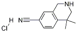 4,4-diMethyl-1,2,3,4-tetrahydroisoquinoline-7-carbonitrile hydrochloride Struktur