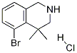 5-broMo-4,4-diMethyl-1,2,3,4-tetrahydroisoquinoline hydrochloride Struktur