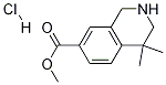 Methyl 4,4-diMethyl-1,2,3,4-tetrahydroisoquinoline-7-carboxylate hydrochloride Struktur