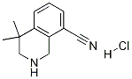 4,4-diMethyl-1,2,3,4-tetrahydroisoquinoline-8-carbonitrile hydrochloride Struktur