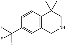 4,4-diMethyl-7-(trifluoroMethyl)-1,2,3,4-tetrahydroisoquinoline Struktur