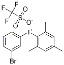 (3-BroMophenyl)(2,4,6-triMethylphenyl)iodoniuM triflate Struktur