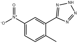 5-(2-Methyl-5-nitrophenyl)-2H-tetrazole Struktur