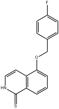 5-[(4-Fluorobenzyl)oxy]isoquinoline-1-thiol Struktur