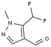 5-(difluoromethyl)-1-methyl-1h-pyrazole-4-carbaldehyde Struktur