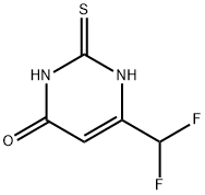 6-(difluoromethyl)-2-mercaptopyrimidin-4-ol Struktur