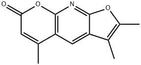 4,4',5'-trimethylazapsoralen Struktur