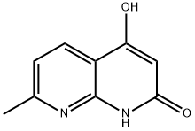 1,8-Naphthyridin-2(1H)-one,4-hydroxy-7-methyl-(9CI) Struktur