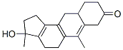 3-hydroxy-3,6-dimethyl-2,3,3,4,5,8,9,10,10,11,11,11-dodecahydro-1H-cyclopenta(a)anthracene-8-one Struktur