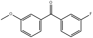 3-FLUORO-3'-METHOXYBENZOPHENONE Struktur