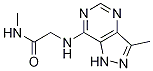 AcetaMide, N-Methyl-2-[(3-Methyl-1H-pyrazolo[4,3-d]pyriMidin-7-yl)aMino]- Struktur