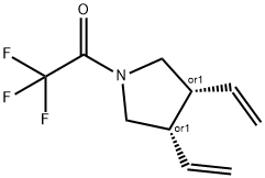 Pyrrolidine, 3,4-diethenyl-1-(trifluoroacetyl)-, cis- (9CI) Struktur