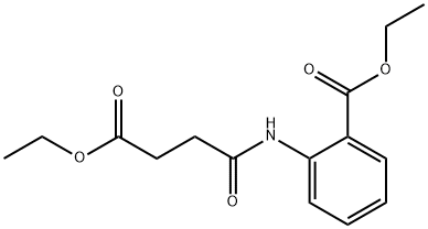 2-[(4-ETHOXY-1,4-DIOXOBUTYL)AMINO]BENZOIC ACID ETHYL ESTER Struktur