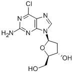 2-AMINO-6-CHLORO-9-(BETA-D-2-DEOXYRIBOFURANOSYL)PURINE Struktur