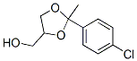 2-(4-Chlorophenyl)-2-methyl-1,3-dioxolane-4-methanol Struktur