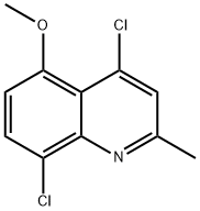 4,8-Dichloro-5-methoxy-2-methylquinoline Struktur